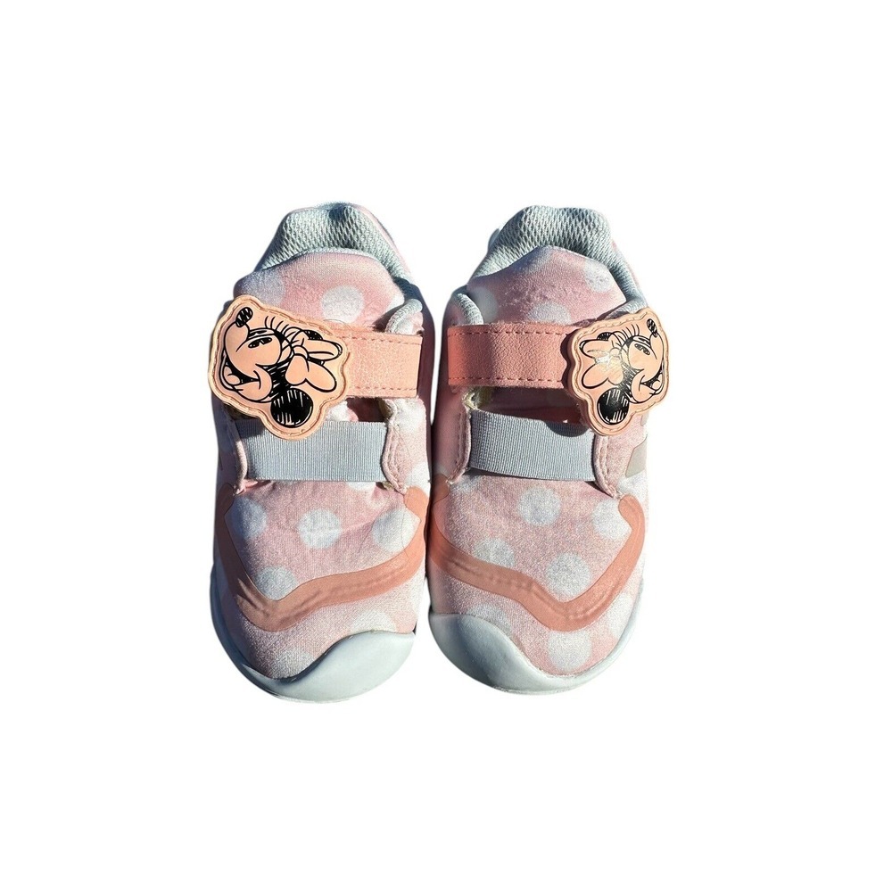 Adidas Active Play Minnie‎ Mouse Disney Pink Girls Kids Shoes Size 7K Polka Dot